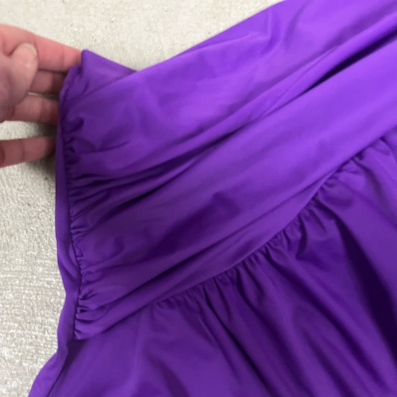 Magicsuit Women's Goddess One Shoulder Underwire Purple One Piece Swimsuit- 12 - Picture 5 of 7